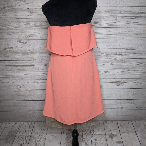 bcbg runway • fei fei strapless crepe dress - Picture 5 of 9